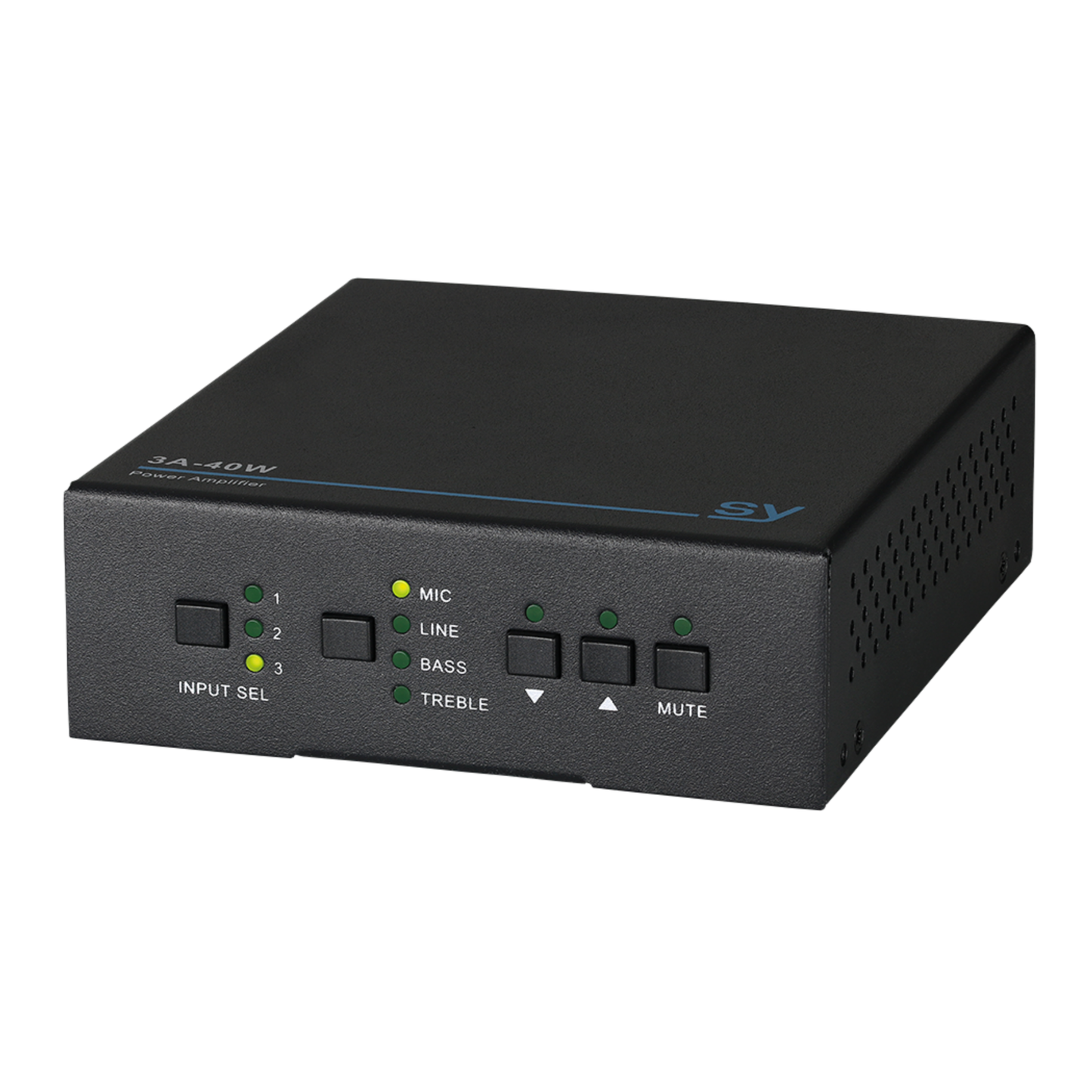 SY 3A-40W – 70/100V Line Amplifier (40W) with Mixer, IR &amp; RS232 Control