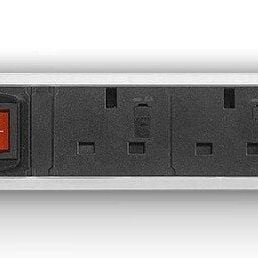 Metalicon UPMA-2P1N-SV Powerlink Under Desk Power Module - 2 Mains Power, Master Switch