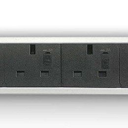 Metalicon UPMA-4P-SV Powerlink Under Desk Power Module - 4 Mains Power