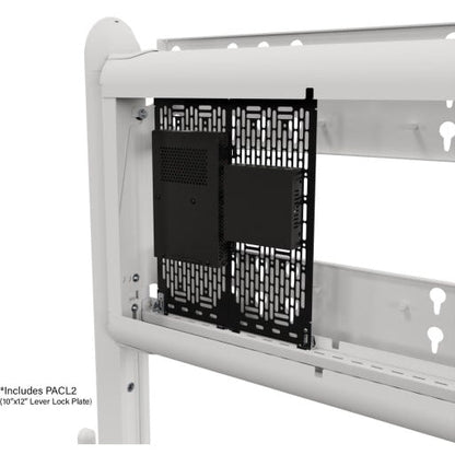 Le Grand / Chief Voyager Manual Height Adjustable AV Cart White