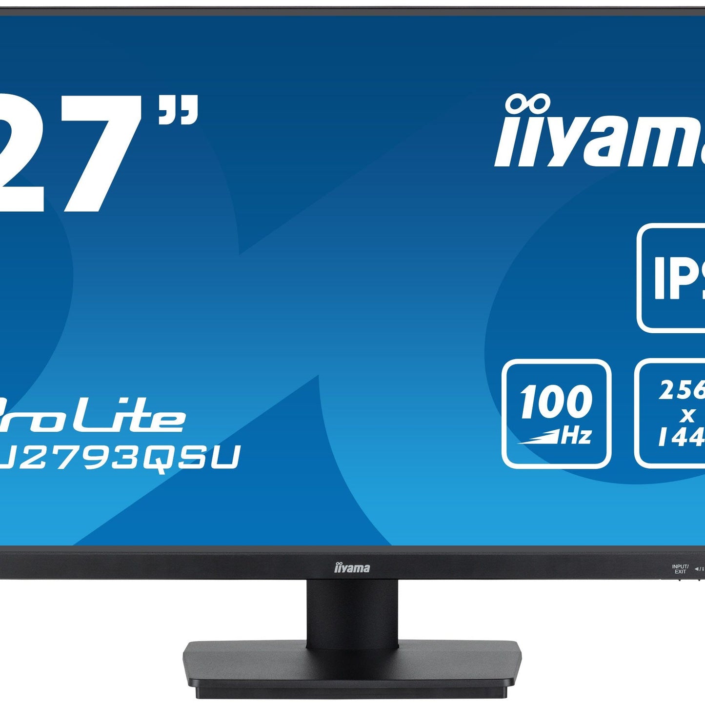 iiyama ProLite XU2793QSU-B6 27” WQHD IPS 100Hz Display with USB Hub