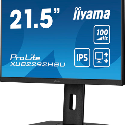 iiyama ProLite XUB2292HSU-B6 21.5" 100Hz IPS Display with Height Adjust Stand