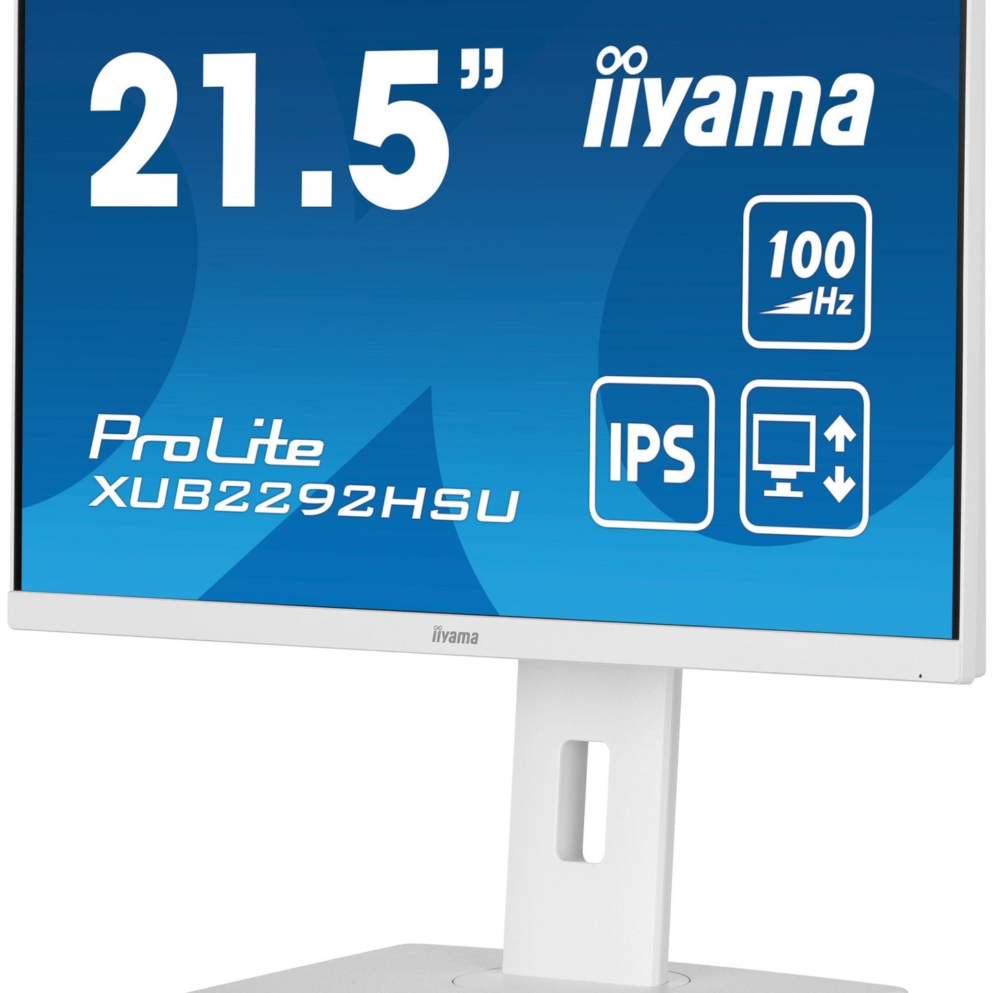 iiyama ProLite XUB2292HSU-W6 21.5” IPS 100Hz Display with height adjustable stand in White