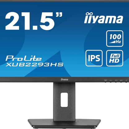 iiyama ProLite XUB2293HS-B6 22" IPS Edge to Edge Display with Height Adjust Stand