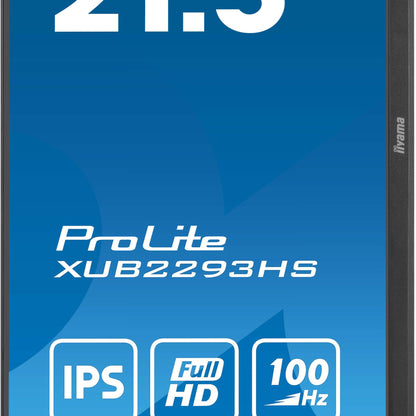 iiyama ProLite XUB2293HS-B6 22" IPS Edge to Edge Display with Height Adjust Stand