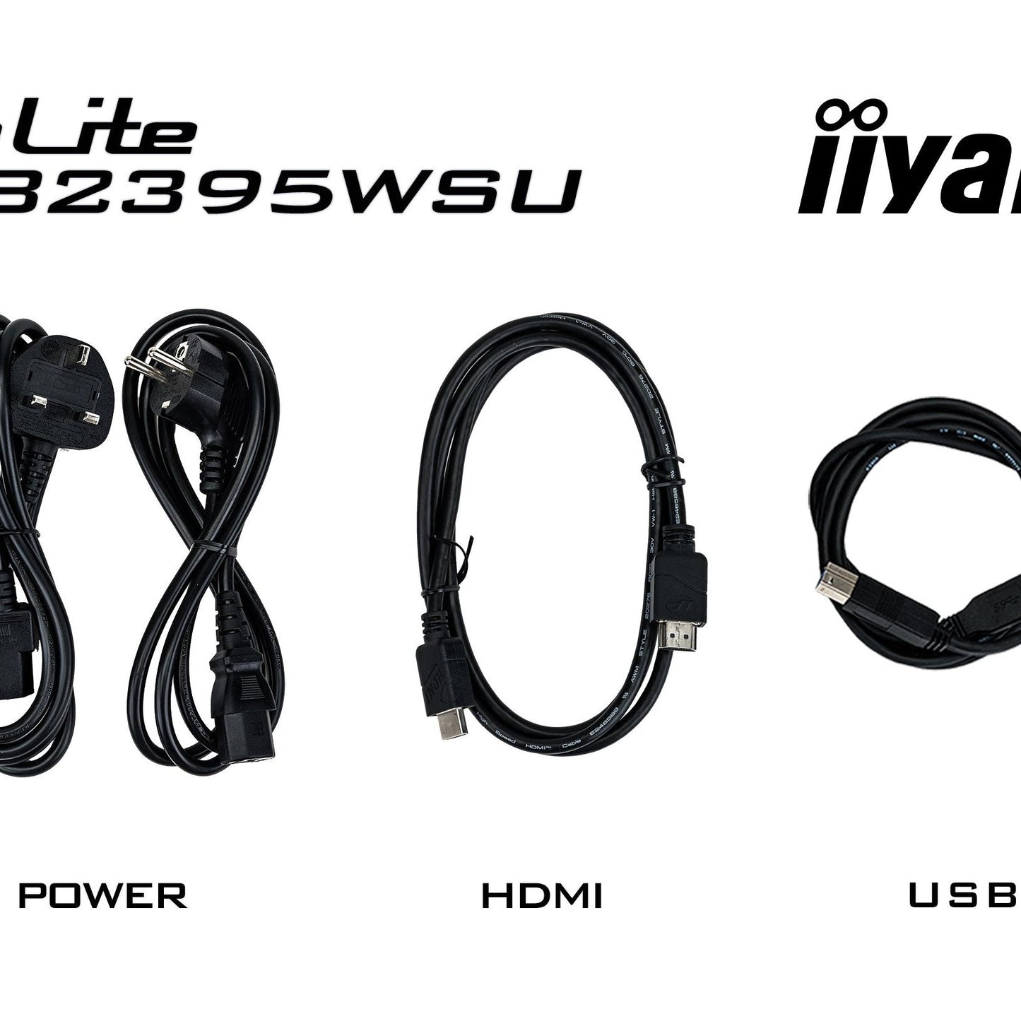 iiyama ProLite XUB2395WSU-B5 22.5” 1920 x 1200 monitor featuring IPS panel technology and a height adjustable stand