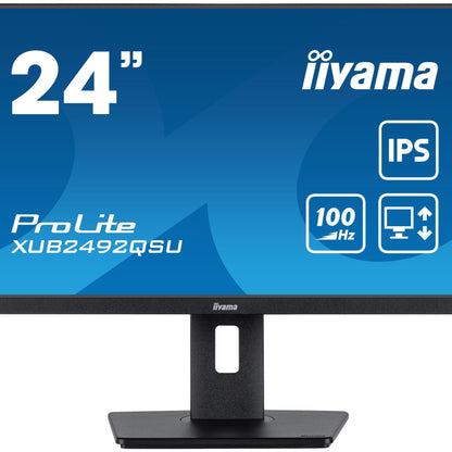 iiyama Prolite XUB2492QSU-B1 24” monitor with USB hub and height adjustable stand