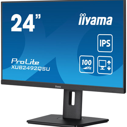 iiyama Prolite XUB2492QSU-B1 24” monitor with USB hub and height adjustable stand