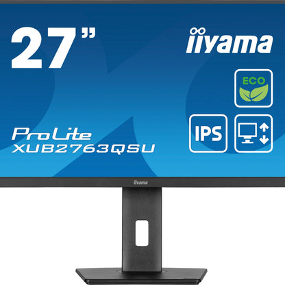 iiyama XUB2763QSU-B1 27" IPS QHD Desktop Monitor with B-Class Energy Rating