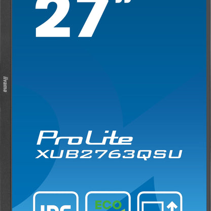 iiyama XUB2763QSU-B1 27" IPS QHD Desktop Monitor with B-Class Energy Rating