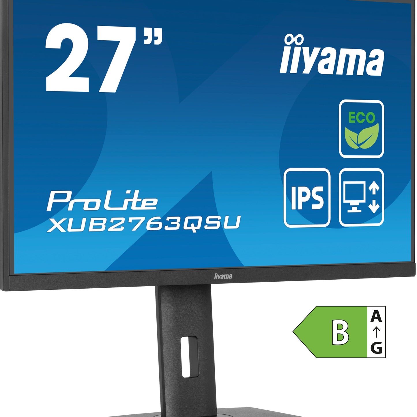 iiyama XUB2763QSU-B1 27" IPS QHD Desktop Monitor with B-Class Energy Rating