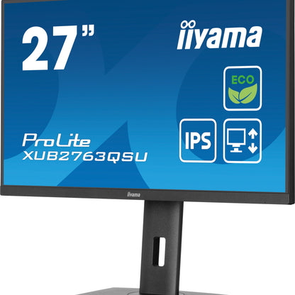iiyama XUB2763QSU-B1 27" IPS QHD Desktop Monitor with B-Class Energy Rating