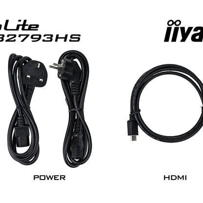 iiyama ProLite XUB2793HS-B6 27" Full HD IPS monitor with edge-to-edge design, for multi-monitor setups with height adjustable stand