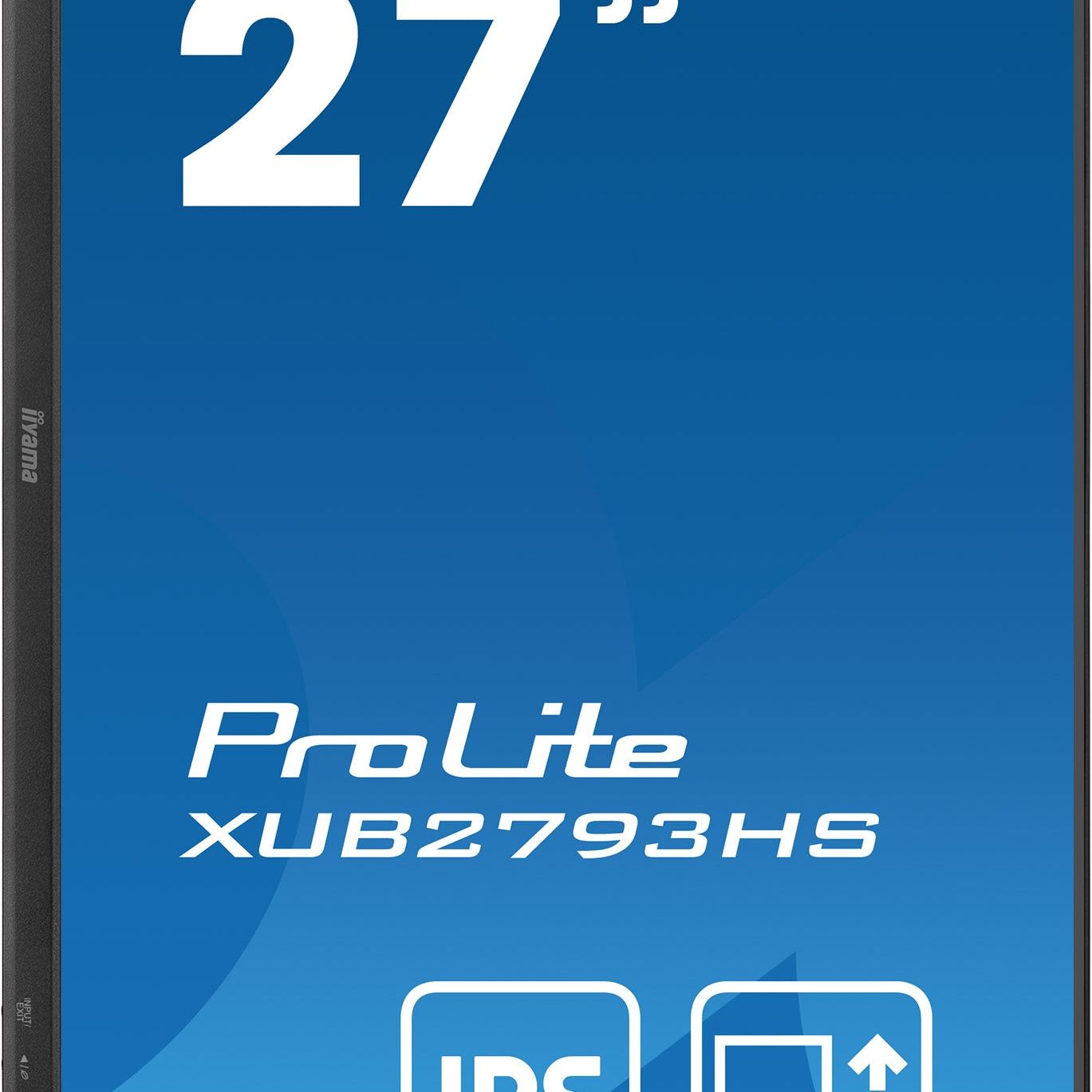iiyama ProLite XUB2793HS-B6 27" Full HD IPS monitor with edge-to-edge design, for multi-monitor setups with height adjustable stand