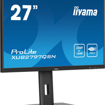 iiyama ProLite XUB2797QSN-B2 computer monitor 68.6 cm (27") 2560 x 1440 pixels 2K Ultra HD LED Black