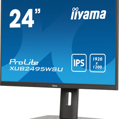 iiyama ProLite XUB2495WSU-B7 computer monitor 61 cm (24") 1920 x 1200 pixels 4K Ultra HD LED Black