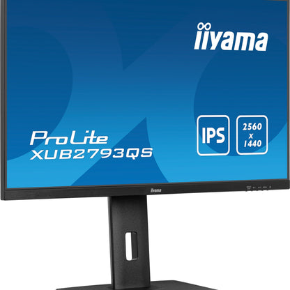 iiyama ProLite XUB2793QS-B7 computer monitor 68.6 cm (27") 2560 x 1440 pixels Quad HD LED Black