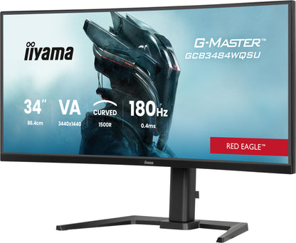 iiyama G-MASTER Red Eagle GCB3484WQSU-B1 34" Curved Gaming Monitor
