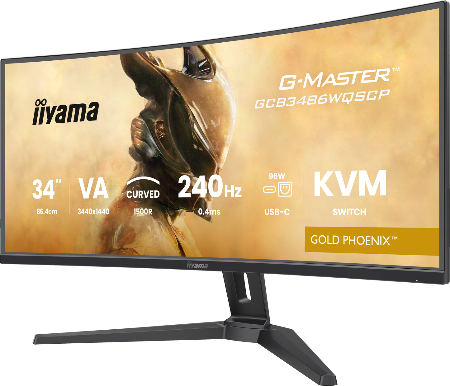 iiyama G-MASTER GCB3486WQSCP-B1 computer monitor 86.4 cm (34") 1440 x 3440 pixels