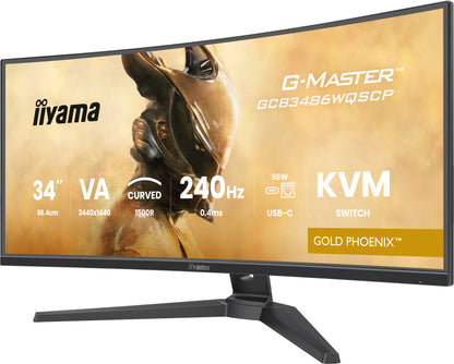 iiyama G-MASTER GCB3486WQSCP-B1 computer monitor 86.4 cm (34") 1440 x 3440 pixels
