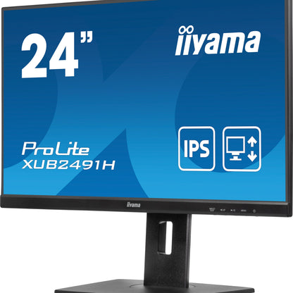 iiyama ProLite XUB2491H-B1 computer monitor 60.5 cm (23.8") 1920 x 1080 pixels Full HD LED Black