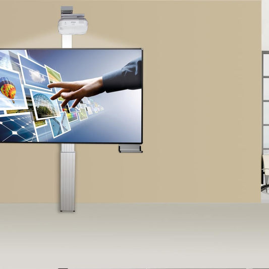 Conen EEB1912O Whiteboard Deluxe 130 Board For Different Pen-operated Projectors Electric Height Adjustable, For Mounting On Massive Walls