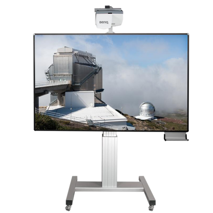 Conen Whiteboard Deluxe 130 Board For Different Pen-operated Projectors Mobile, Electric Height Adjustable, With Optional Sidewings