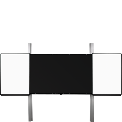 Conen PYETVBWW2RN6 Rail 2.0 - Electrically Height-adjustable Interactive Board, Monitor Wall Mount With Two Fixed, Two Movable Wings, 2600 Pylon Length