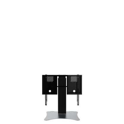 Conen RLI8050PBK Height Adjustable Display And Monitor Stand, Lite Series With 50 Cm Of Vertical Travel Column Black, Anti-collision, Low Model, Floor Plate Black