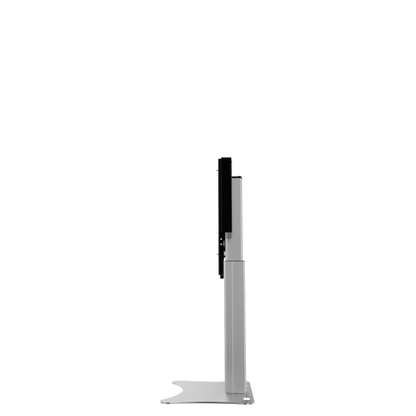 Conen RLI8050PK Height Adjustable Display And Monitor Stand, Lite Series With 50 Cm Of Vertical Travel Column Silver, Anti-collision, Low Model, Floor Plate