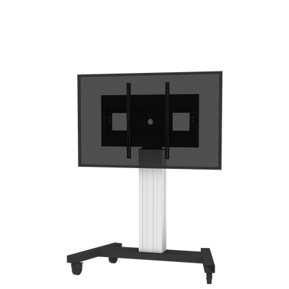 Conen SCETANHVV TV Cart, Monitor Cart With Display Mount, Center Of Display 131 Cm Column Silver Anodized, Fixed Height, V-stand