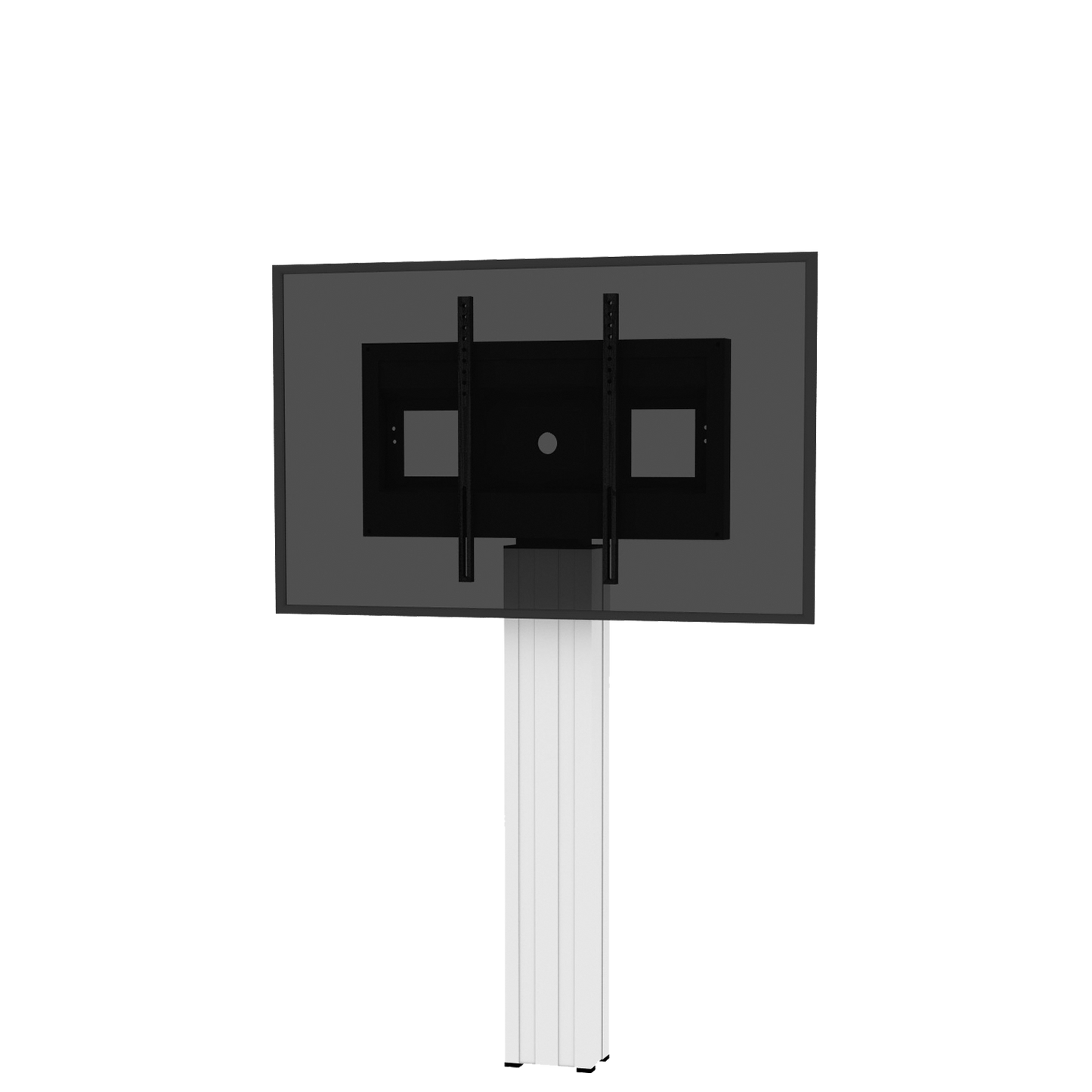 Conen SCETANHVW12 Tv And Monitor Wall Mount, Center Of Display 142 Cm Column Silver Anodized, Fixed Height