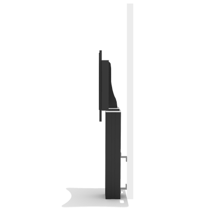 Conen SCEXLPB Motorized Xl Display Mount & Monitor Stand, 50 Cm Of Vertical Travel Column Black Anodized, Center Of Display 121 - 171 Cm, Floor Plate