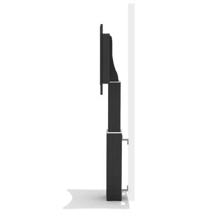 Conen SCEXLPLB Motorized Xl Display Mount & Monitor Stand, 50 Cm Of Vertical Travel Column Black Anodized, Center Of Display 99 - 149 Cm, Floor Plate