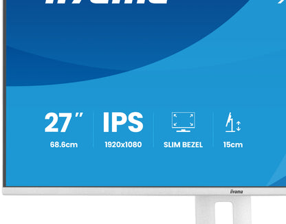 iiyama ProLite XB2797HSU-W1 computer monitor 68.6 cm (27") 1920 x 1080 pixels Full HD LED White