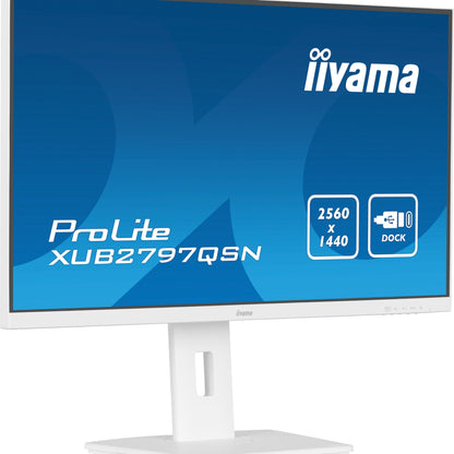 iiyama G-MASTER XUB2797QSN-W2 computer monitor 68.6 cm (27") 2560 x 1440 pixels 4K Ultra HD LED White
