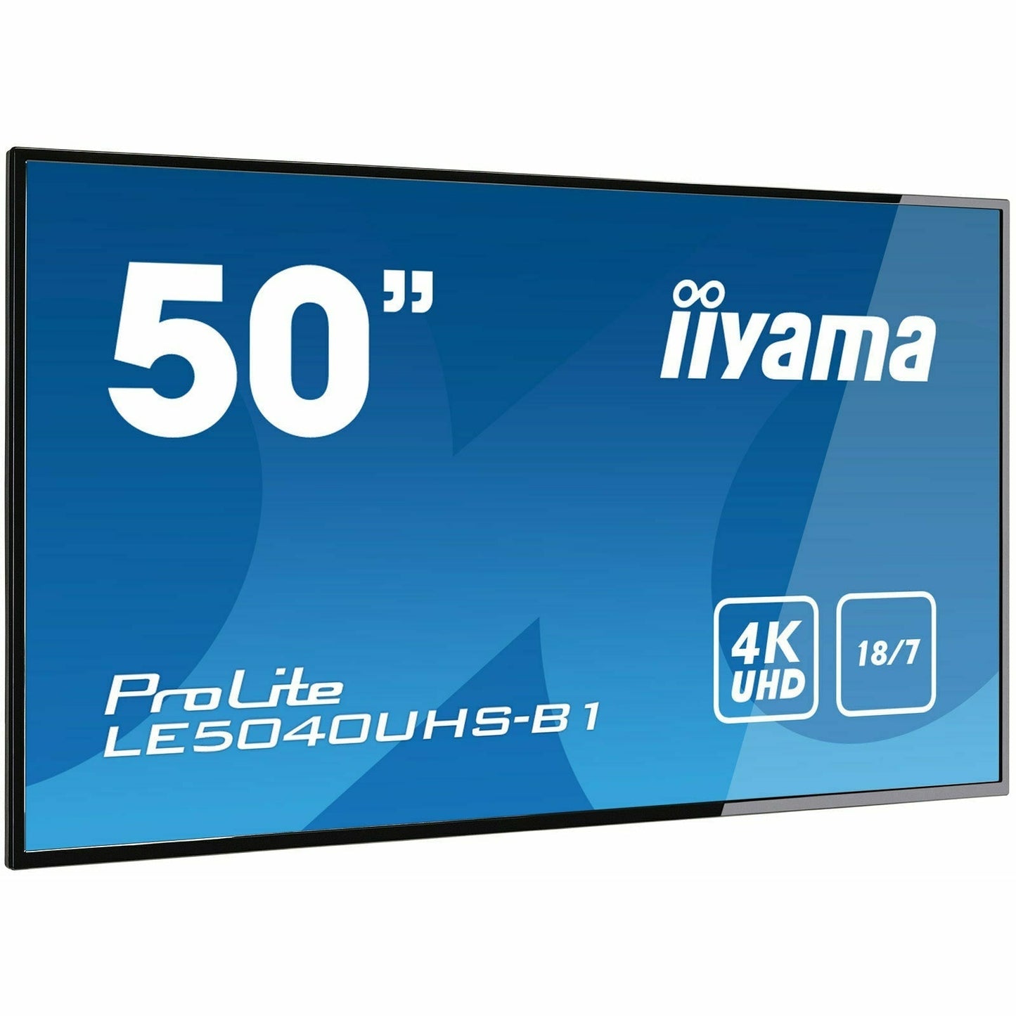 iiyama ProLite LE5040UHS-B1 50" Professional Digital Signage display with a 18/7 operating time and a 4K UHD resolution