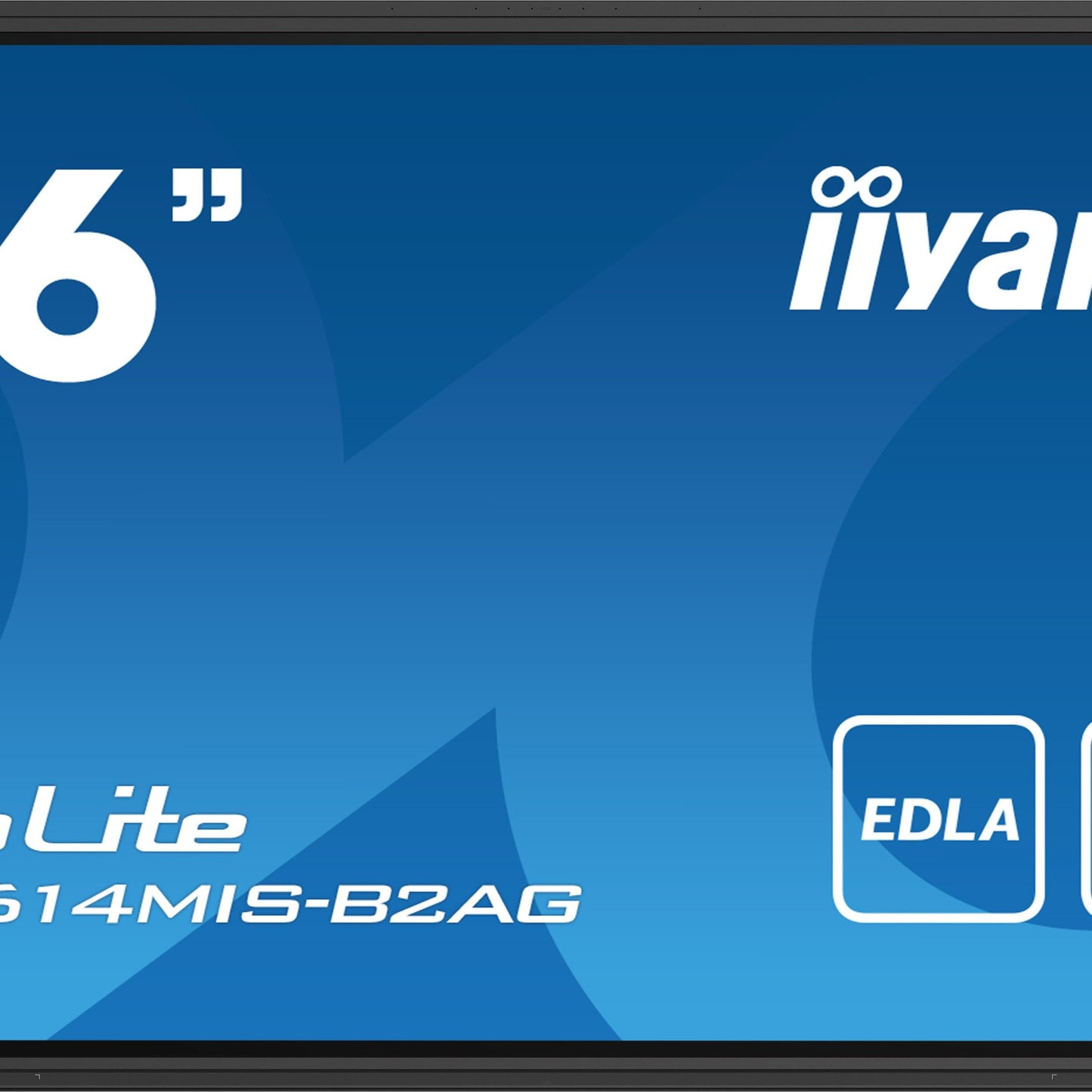 iiyama PROLITE TE8614MIS-B2AG Digital signage flat panel 2.18 m (86") LCD Wi-Fi 435 cd/m² 4K Ultra HD Black Touchscreen Built-in processor Android 24/7