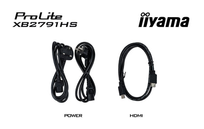 iiyama ProLite XB2791HS-B1 computer monitor 68.6 cm (27") 1920 x 1080 pixels Full HD LED Black
