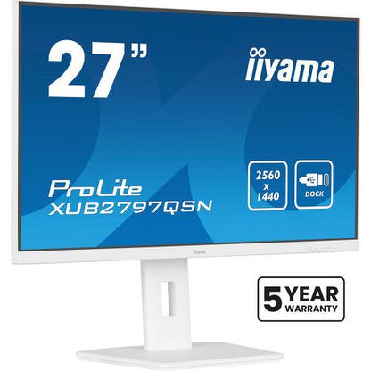 iiyama G-MASTER XUB2797QSN-W2 computer monitor 68.6 cm (27") 2560 x 1440 pixels 4K Ultra HD LED White
