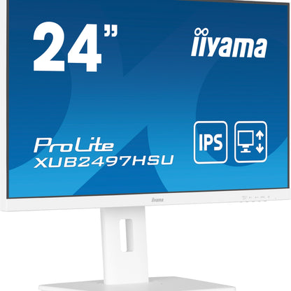 iiyama ProLite XUB2497HSU-W2 computer monitor 60.5 cm (23.8") 1920 x 1080 pixels Full HD LED White