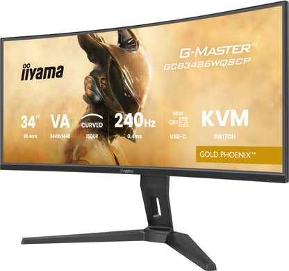 iiyama G-MASTER GCB3486WQSCP-B1 computer monitor 86.4 cm (34") 1440 x 3440 pixels