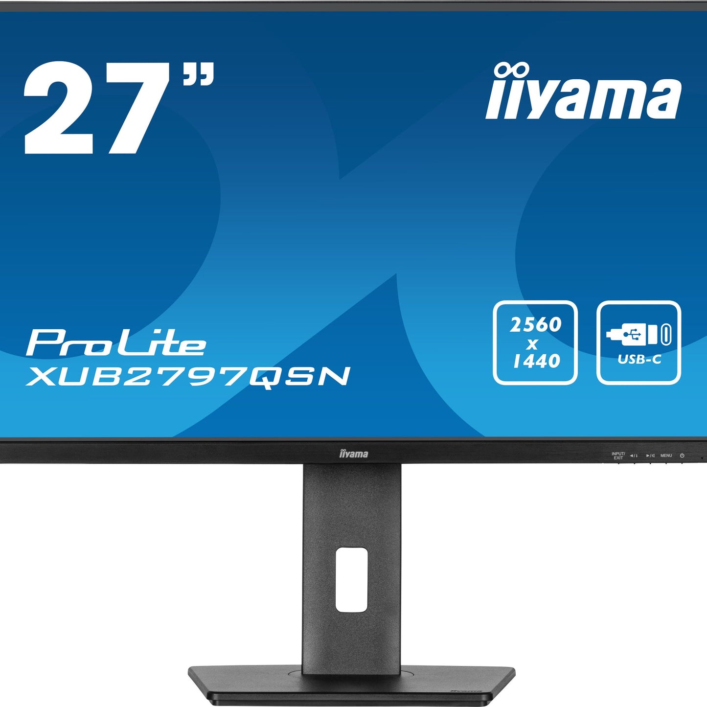 iiyama ProLite XUB2797QSN-B1 computer monitor 68.6 cm (27") 2560 x 1440 pixels Wide Quad HD LED Black