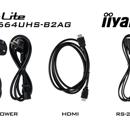 iiyama LH8664UHS-B2AG Signage Display Digital signage flat panel 2.18 m (86") Wi-Fi 500 cd/m² 4K Ultra HD Black Built-in processor Android 24/7