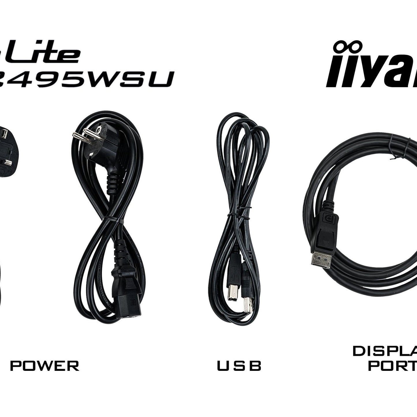 iiyama ProLite XU2495WSU-B7 computer monitor 61 cm (24") 1920 x 1200 pixels 4K Ultra HD LED Black