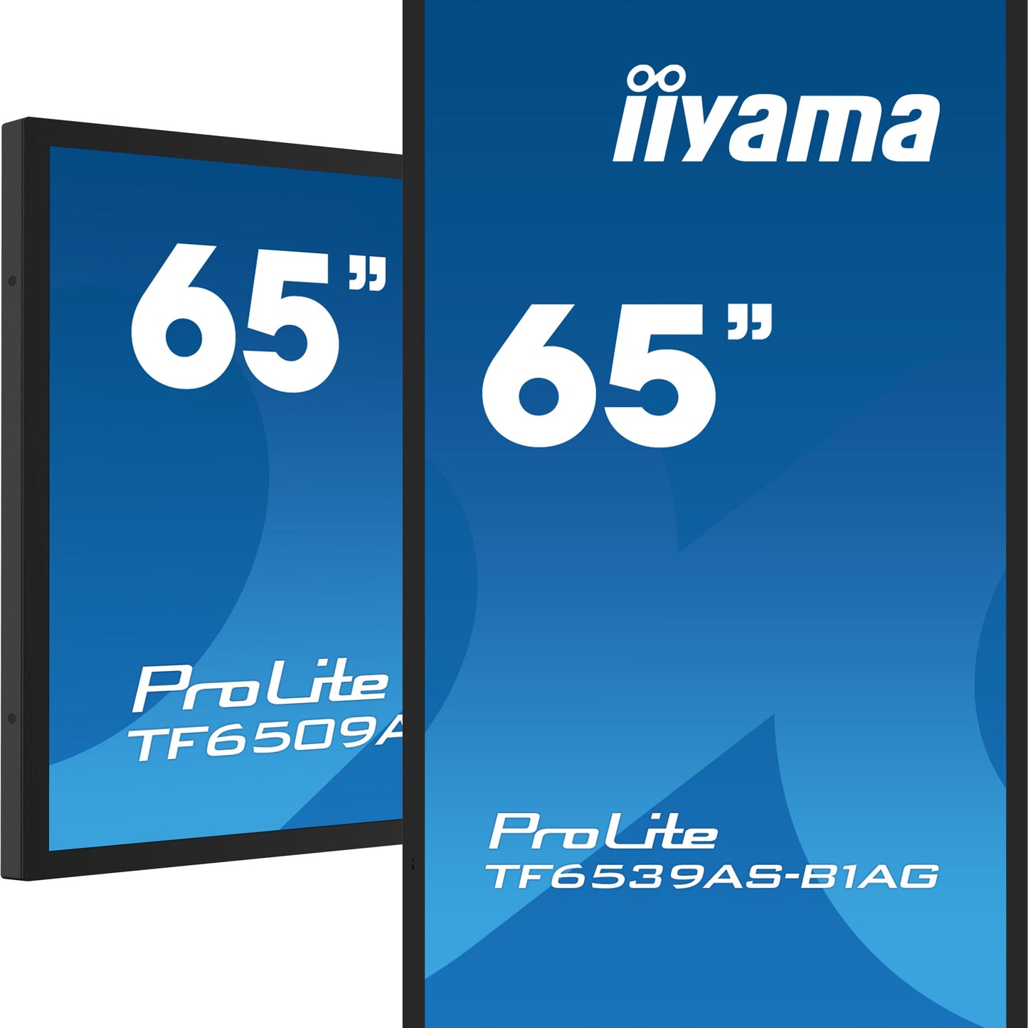iiyama TF6539AS-B1AG Signage Display Digital signage flat panel 163.8 cm (64.5") LED 500 cd/m² 4K Ultra HD Black Touchscreen Built-in processor Android 24/7