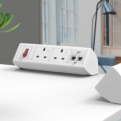 Metalicon DPM-2P1N2D Boost Desktop Module - 2 Mains Power, 2 Ethernet