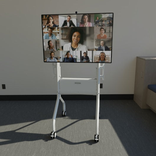 Le Grand / Chief Voyager Manual Height Adjustable AV Cart White