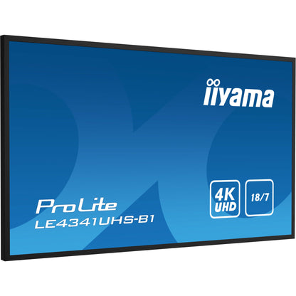 iiyama LE4341UHS-B1 Signage Display Digital signage flat panel 108 cm (42.5") LCD 350 cd/m² 4K Ultra HD Black 18/7