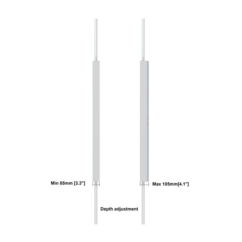 Multibrackets M Pro Series Enclosure 75" Floor to Ceiling Medium White